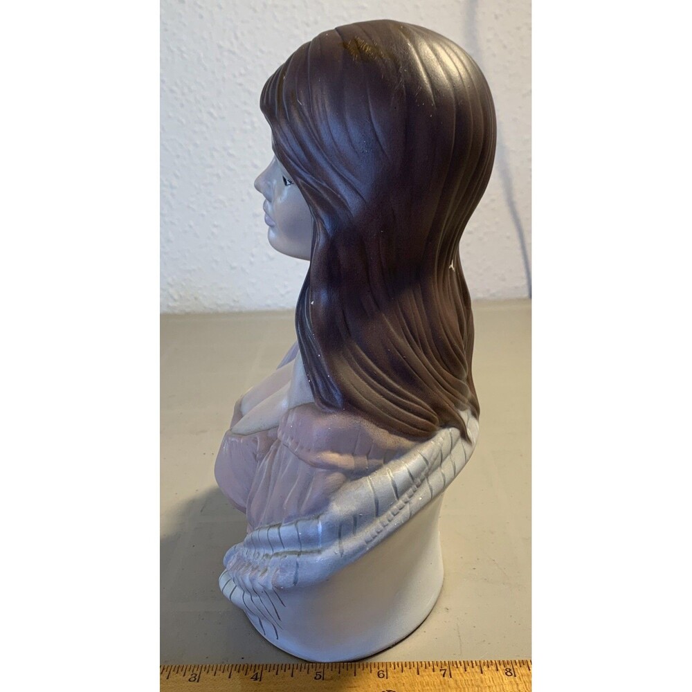 Vintage Gypsy Pirate Statue Bar Wench 10.5” Ceramic Bust Head Mold - Picture 9 of 9